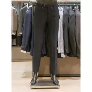 킨록바이킨록앤더슨 다크 네이비 솔리드 신축성 좋은 슬랙스 팬츠