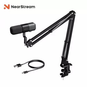 Boom Arm 플러그 앤 플레이가 포함된 NearStream USB XLR 콘덴서 마이크 키트 스튜디오 팟캐스트 라이브용
