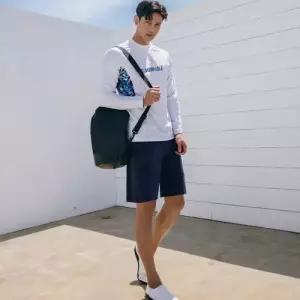 수피 남성용 여사친 여름 비키니 긴팔 비치웨어 래쉬가드 수영복 바캉스룩 JEN2