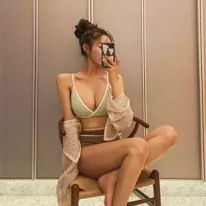 수피 여성용 여름 수영복 삼각 슬림핏 하이웨스트 분리 바캉스룩 비치웨어 JEN2