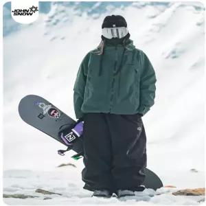 존 스노우 방수 스키복 세트 남녀공용 보온 스노보드 재킷 팬츠 겨울 스포츠