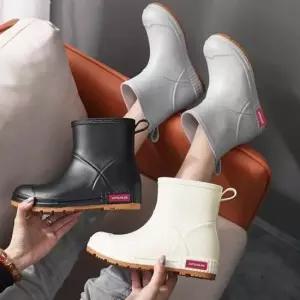 인기상품 남념공용 커플 소프달링 5.5cm 키높이 레인부츠 숏부 [WFC536C_260404]