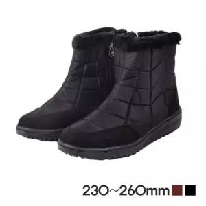 깔끔하고 따뜻한 여성방한신발 패딩 누빔부츠 인조퍼 패딩신발 방한부츠 겨울신발 털신발