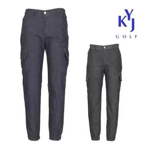 [김영주골프]봄가을 데님 밴드 남성 골프 카고조거팬츠 DOSMSL68[35817432]