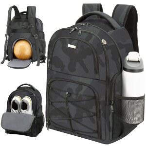 신발장이 볼링공 백팩 남녀용 싱글 볼백 보호 홀더 통풍 신발 보관함 리그 캐주얼 보울러용 멀티 포켓 볼링 기어백