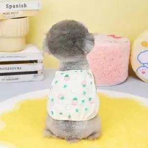 [반려] 강아지 밴딩 민소매 산책 애견나시 펌킨 외출