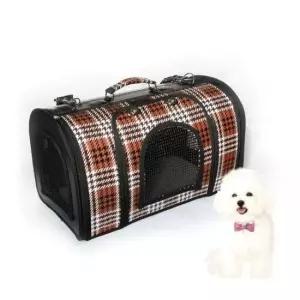 [반려] 이동가방 브라운 투스백 강아지