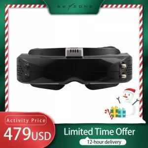 SKYZONE RC 비행기 레이싱 드론용 리시버 DVR 헤드 트래커 선풍기 SKY04X PRO FPV 고글 1920X1080 OLED 5.8