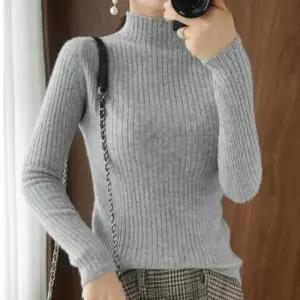 [옷은날개] 반 목폴라 티 터틀넥 골지 니트 얇은 이너 스웨터 4색