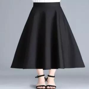 [옷은날개] 여성 a라인 밴딩스커트 롱스커트 양쪽포켓