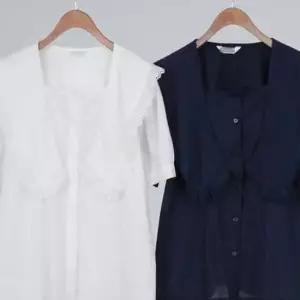 [옷은날개] 블라우스 의류 카라 빅사이즈 305O315S 펀칭 레이스