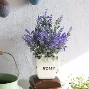 사랑스러운 퍼플 컬러 도자기 뉴 홈 라벤더 화분 조화화분 장식화분 리스 가렌더 조화장식