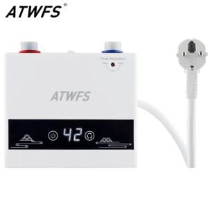 ATWFS 인스턴트 온수기 220V 4600W 욕실 샤워 및 가정용 주방 난방 휴대용 전기 히터