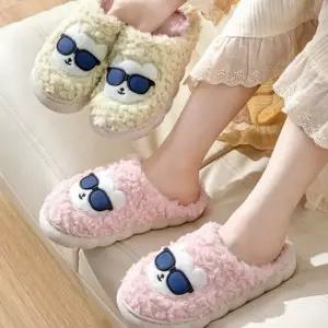귀염뽀짝 남여 공용 실내 슬리퍼 방한화 털신발 겨울신발 털슬리퍼 커플슬리퍼 거실화