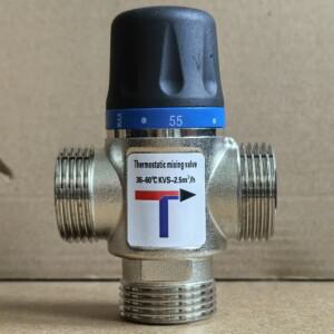 노출형 온수기 자동 혼합 밸브 스마트 호환 온도 조절 및 냉수 수컷 연결