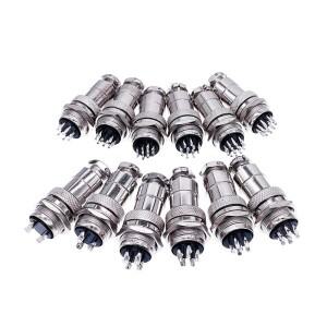 암수 메탈 원형 퀵 커넥터 GX20 플러그 2 핀 4 8 12 15 핀