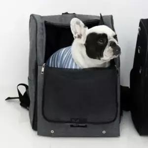 [반려] 이동 백팩 간식구멍 허그 라이트그레이 1P 강아지