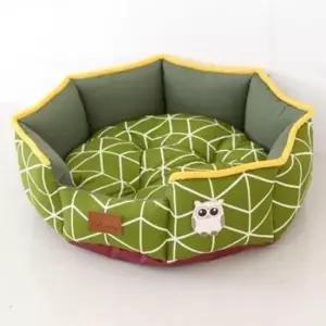 [반려] 올리브 방석 강아지 범퍼 쿠션 팔각 1P 침대 대형