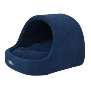 [반려] 하우스 네이비 쿠션 강아지 동굴 1P 아치형 휴식 대형