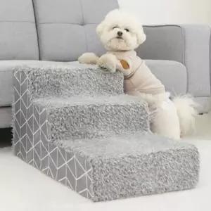 [반려] 강아지 그레이 1P 3단 계단 논슬립 펫스텝 커버분리