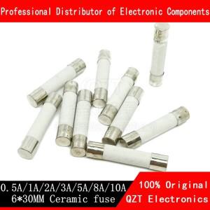 6x30mm 패스트 블로우 세라믹 퓨즈 250V 0.1A 0.25A 1A 2A 3A 3.15A 4A 5A 6A 6.3A 8A 25A30A 개