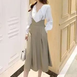 뷔스티에 미니 원피스 세트 스타일 스커트 미니원피스