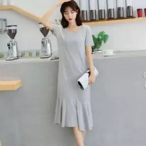 롱원피스 밑 반팔 기장 무릎 티셔츠 반팔원피스 동네