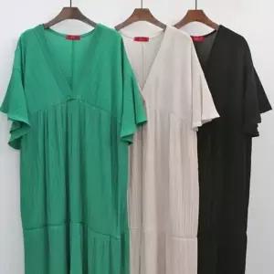 쿨링 주름 빅사이즈미시옷 캉캉 여성큰옷 307E524S 원