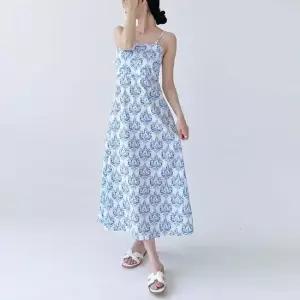 GSS DR222 썸 백크로스 홀터넥 비치 여름 롱원피스