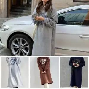 겨울 학생 캐주얼 외출복 기모 안감 후드 원피스