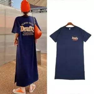 레터링 맘룩 옆트임 30대 원피스 빅사이즈 롱 여름원