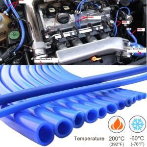 호환 파란색 1 미터 2 미터 3 두께 자동차 진공 실리콘 호스 범용 내경 3/5/4/6/8/10/12/14 레이싱 라인 파이프 튜브