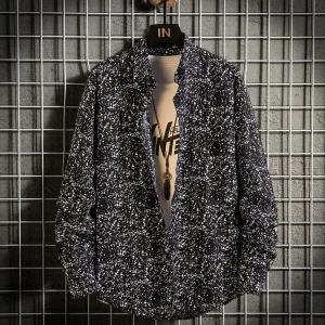 치마 롱 여성용 모직 A라인 체크 추동 OP3