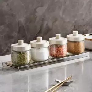 양념통 조미료통 스푼 양념통세트 일체형 브러쉬