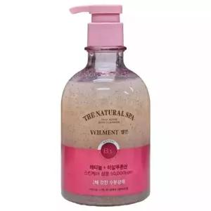 온더바디 벨먼 내추럴 스파 수분광채 사해소금 스크럽 바디워시 블랙로즈향 400ml