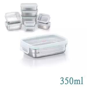 스텐 밀폐용기 직사각반찬통 350ml