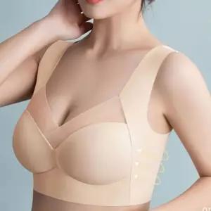 캡일체형 넓은 어깨끈 여성용 비침 심리스 브라 여성속옷 브라 심리스브라 일체형브라