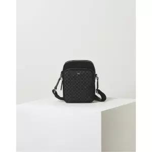 [정품] 닥스 ACC 블랙 가죽배색 나일론 미니크로스백 DBBA2F592BK {균일가 딜}