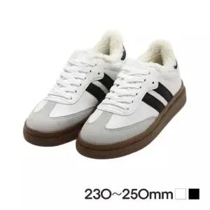 발끝까지 따뜻한 털운동화 여성용 캐주얼 털스니커즈 패딩신발 방한부츠 겨울신발 털신발