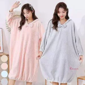 여자 목욕 사우나 아동 여성청소년가운용품 물놀이 골프 타올가운 용품 수영장 비치 샤워 커플mno3