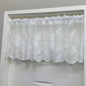창문가림막 주방 레이스 짧은커튼 화이트 주방창문가 주방창문가리개 쪽커튼 주방창커튼 작커튼