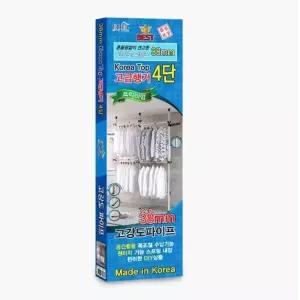 [라일리생활건강] Rly 4단 폴 행거 38mm 의류행거 기둥형옷걸이