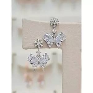 [셀러허브 1]볼라레 세이브존03 볼라레 그레이스 버터플라이 은침 드롭귀걸이  2color AQSSS1922A (479628