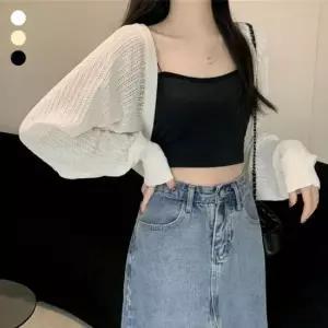 [SBD] 여름 여성 펀칭 얇은 볼레로 소재 URK-325