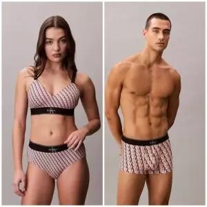 [백화점 홈쇼핑 정품] 캘빈클라인 언더웨어 CK그래픽 브라렛 커플세트 QF8877AD-NB4494-2OS