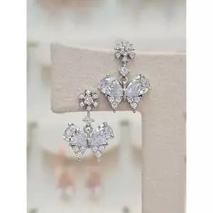 볼라레 세이브존03 볼라레 그레이스 버터플라이 은침 드롭귀걸이 ...