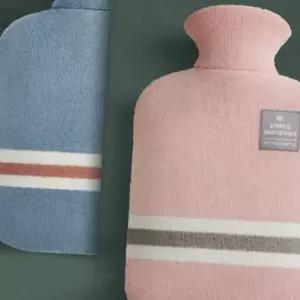 겨울 보온 온열 찜질 물통 니트 커버 손 발 복부 따뜻한 온수 주머니 휴대용