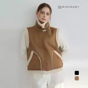 [미니마리]무스탕집업베스트 (MMA4VT08)