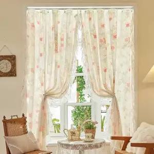 침대 가림막천 창문 가림막 커튼 천 가리개 1.5x1.5m 쉬폰커튼 커텐 작은방커튼 레이스커텐