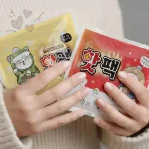 겨울철 휴대용 손난로 일회용 핫팩 방한용품 보온 주머니 손 발 온열 찜질